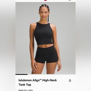 Lululemon align tank top high neck size 4